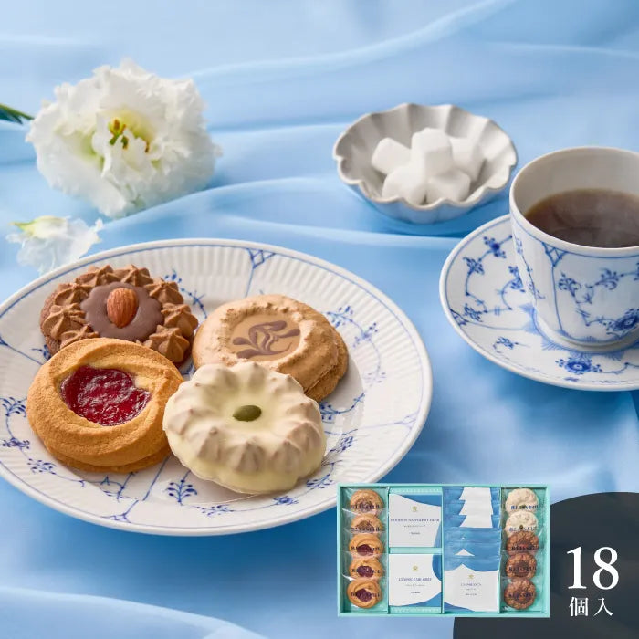 4種の焼き菓子&ロイヤル コペンハーゲン ドリップコーヒー&ティーセット18個