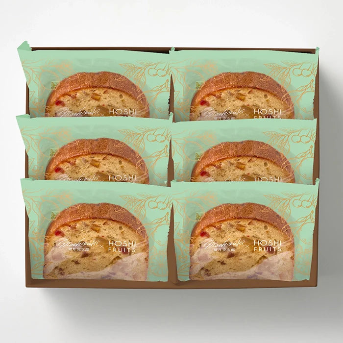 望月シェフ×ホシフルーツ 7種のフルーツが詰まった「デザートパウンドケーキ」6個