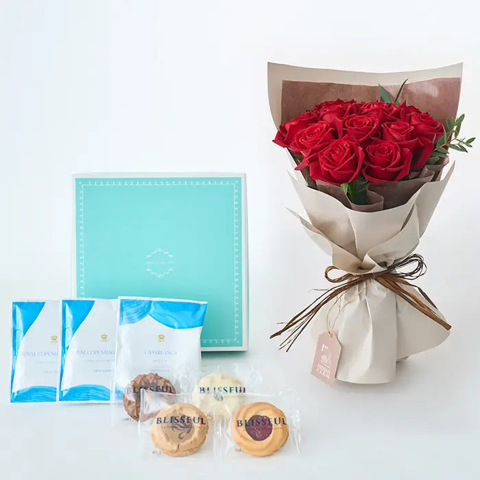 フリル12本ルージュ&4種の焼き菓子とRCDC ドリップコーヒーセット7個