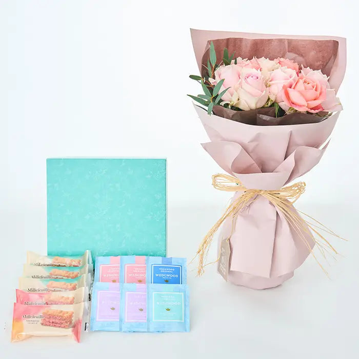 フリル12本スイート&ミルフイユとウェッジウッドティーバッグセット11個