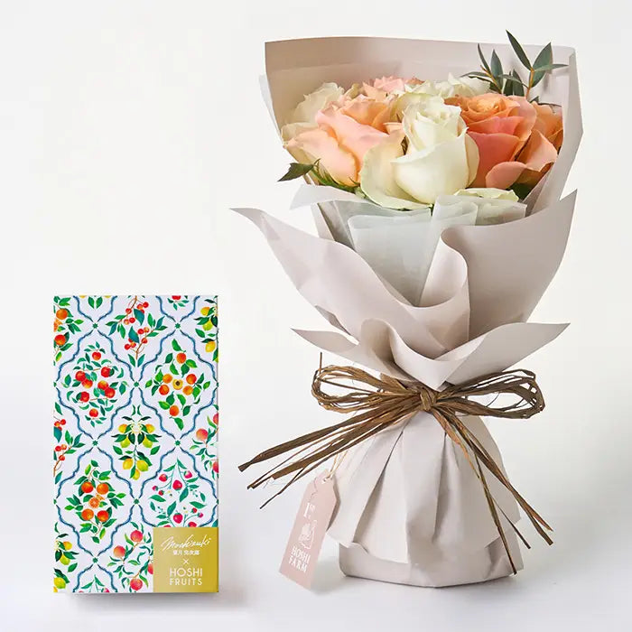 フリルホワイトオレンジ8本&7種のフルーツのパウンドケーキ 4個