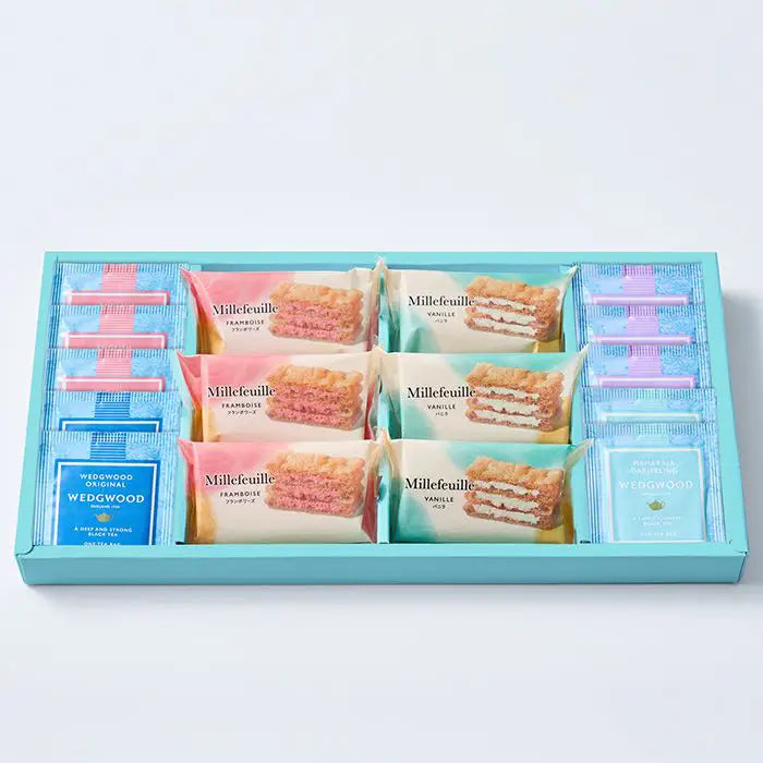 【お歳暮限定】ミルフイユ&ウェッジウッドティーバッグセット16個