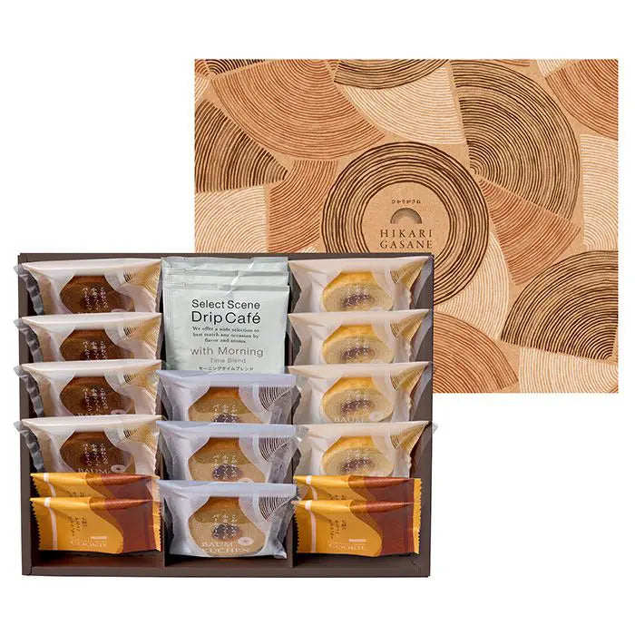 【お歳暮限定】ひかりがさね ふんわりバームと珈琲の詰合せ 18個