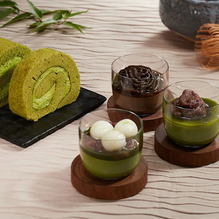 【お歳暮限定】京都・東山茶寮 宇治抹茶ロールケーキと宇治茶プリン3つの風味