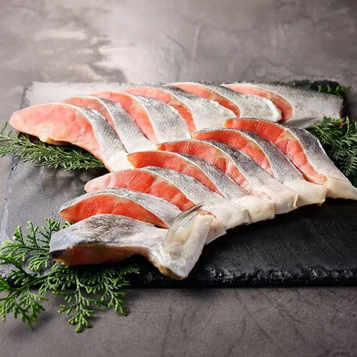 【お歳暮限定】低温熟成 塩紅鮭 半身姿切身(個別包装)