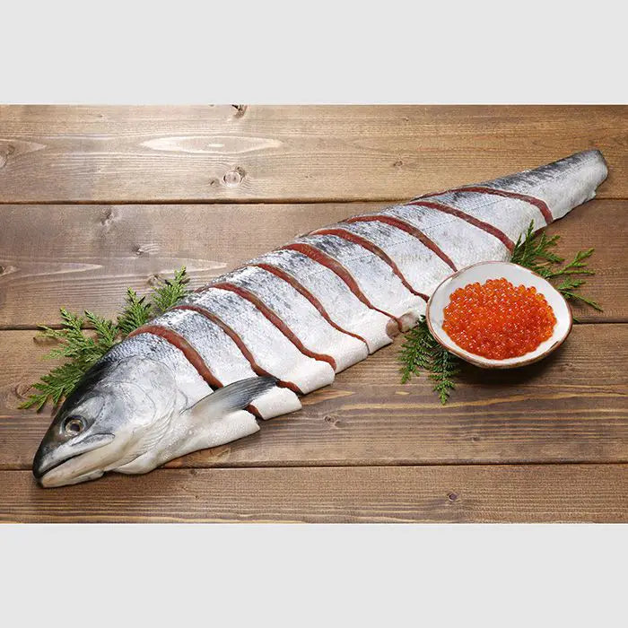 【お歳暮限定】北海道 銀毛新巻鮭といくら