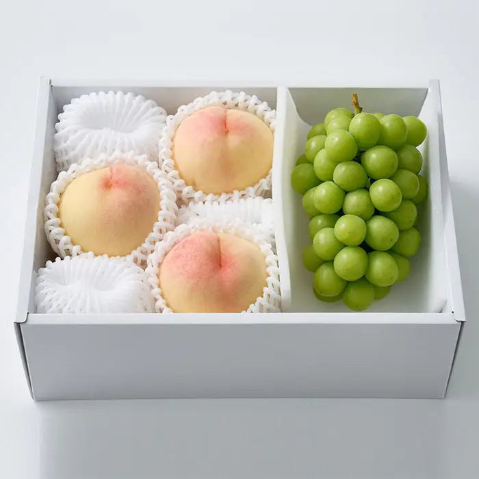 【お中元限定・送料無料】白桃とシャインマスカット
