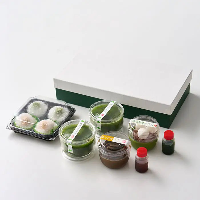 【お中元限定・送料無料】京都・東山茶寮 宇治抹茶冷やしぜんざいと抹茶スイーツセット