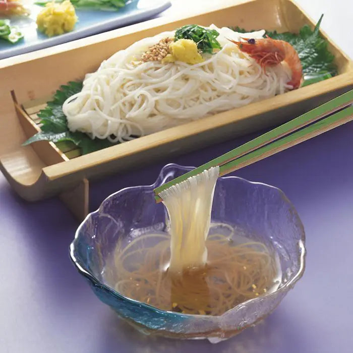 【お中元限定・送料無料】手延素麺 揖保乃糸・上級品、麺つゆ詰合せ