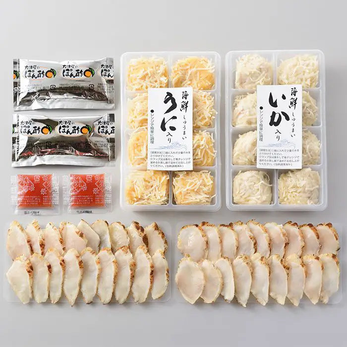 【お中元限定・送料無料】「下関 音」海鮮しゅうまい二種と真ふくたたき刺し