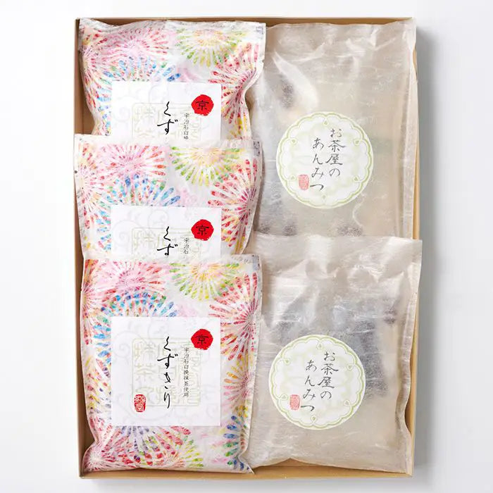 【お中元限定・送料無料】茶彩菓 お茶屋のあんみつ・京くずきり「貴船」