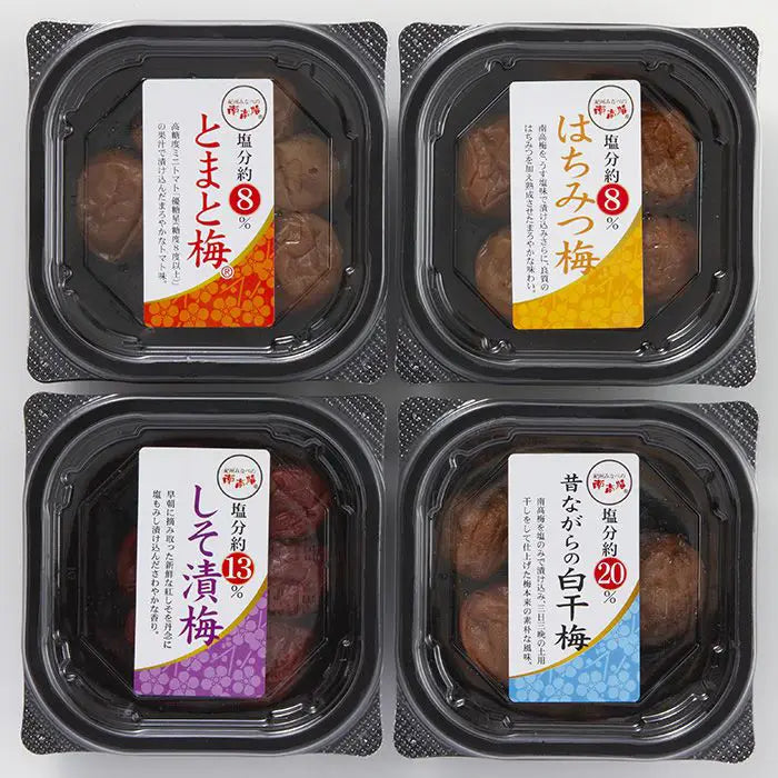 【お中元限定・送料無料】紀州みなべの南高梅4種詰合せ