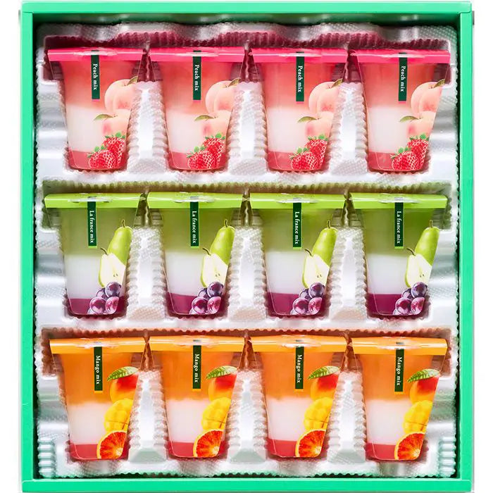 【お中元限定・送料無料】ひととえ 3層デザートジュレパフェ~国産フルーツ入り~