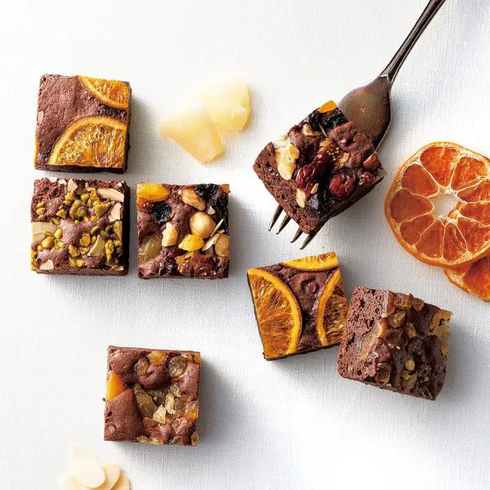 ホシファームフリルホワイトイエローグリーン8本&ホシフルーツ贅沢ブラウニー 9個【産地直送品・送料込み】