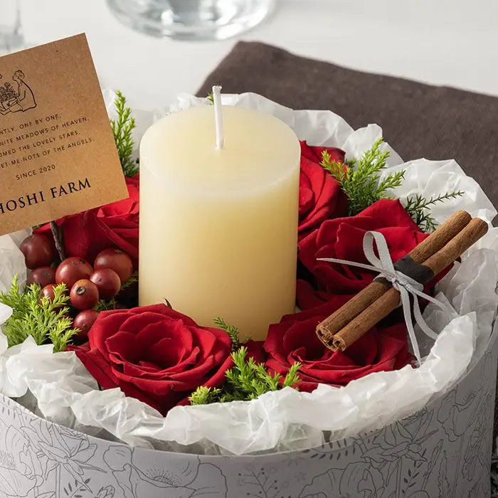 ホシファーム 『薔薇のケーキでお祝いギフト』ルージュ キャンドル付【産地直送品・送料込み】