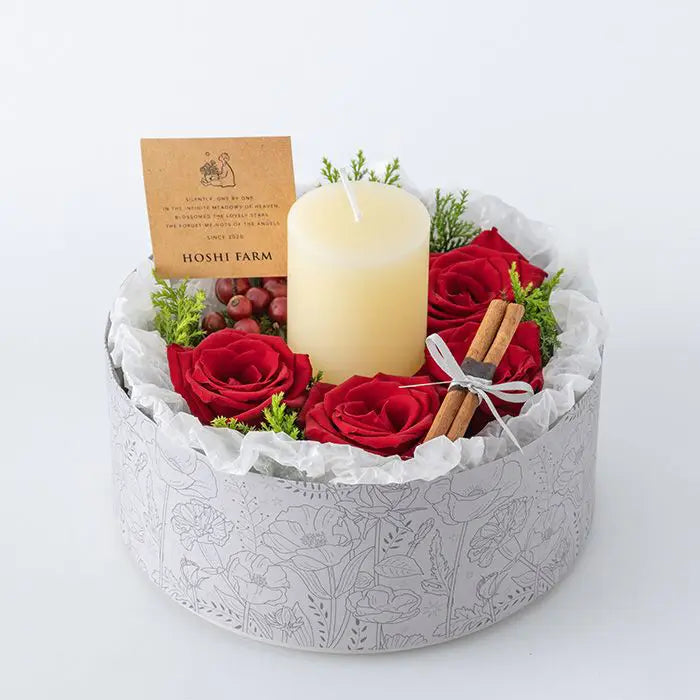 ホシファーム 『薔薇のケーキでお祝いギフト』ルージュ キャンドル付【産地直送品・送料込み】