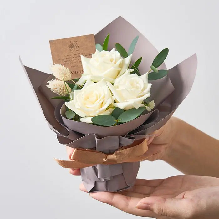 ミニアレンジメントピュア&ニナスオリジナルシークレットガーデンティータイム3個【産地直送品・送料込み】