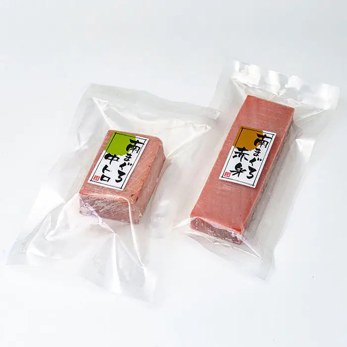 天然南まぐろ赤身・中とろ刺身(定型柵)