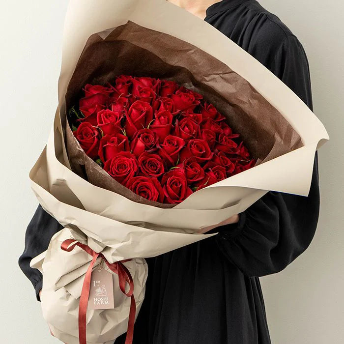 ホシファーム フリルブーケ ルージュ 40本