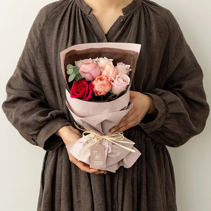 ホシファーム フリルブーケ スイート8本&銀座千疋屋 銀座チョコパウンドケーキ