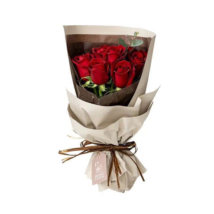 フリルブーケ ルージュ 8本