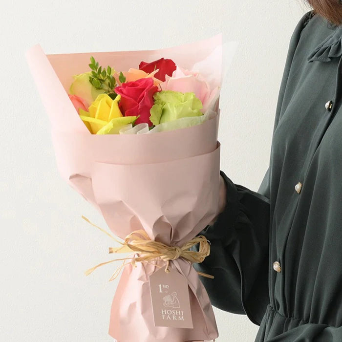 フリルブーケ カラフル 8本