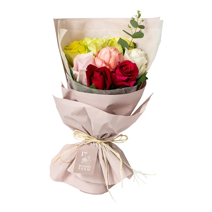 フリルブーケ カラフル 8本