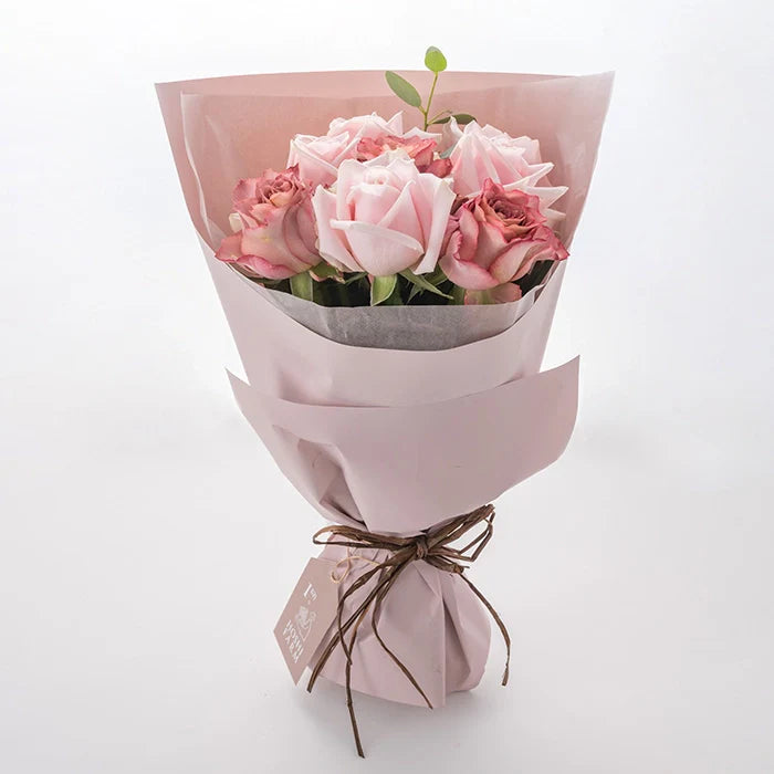 ホシファーム フリルブーケニュアンスピンク8本&ホシフルーツ 贅沢ブラウニー6個