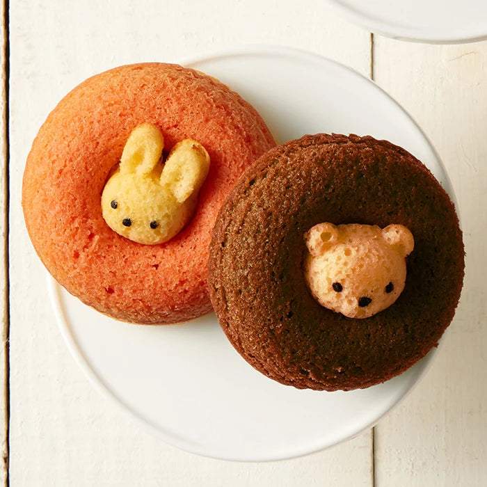 ホシファーム フリルブーケ ホワイトイエローグリーン8本&アニマルドーナツ2個入