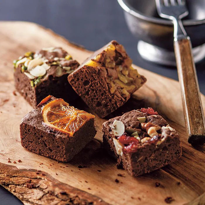 ホシファーム フリルホワイトイエローグリーン8本&ホシフルーツ贅沢ブラウニー6個