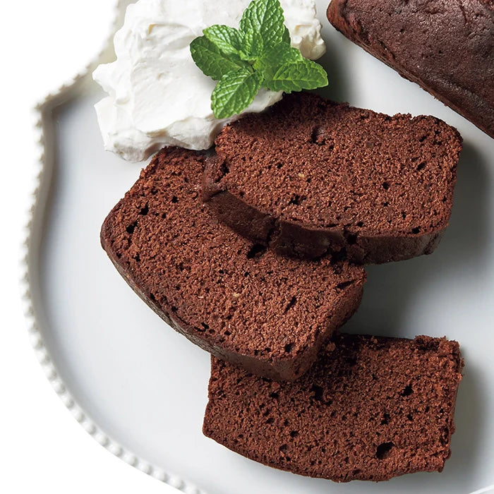 ホシファームフリルブーケ ホワイトピンク8本&銀座千疋屋チョコパウンドケーキ