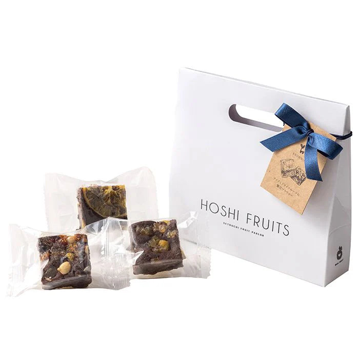 ホシファーム 薔薇のミニブーケ ルージュ2本&ホシフルーツ贅沢ブラウニー3個入