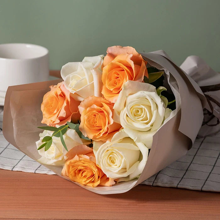 ホシファーム フリル ホワイトオレンジ8本&ホテルオークラスイーツアソート5個