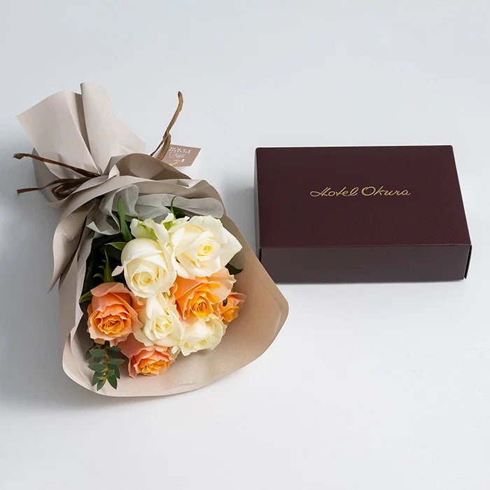 ホシファーム フリル ホワイトオレンジ8本&ホテルオークラスイーツアソート5個