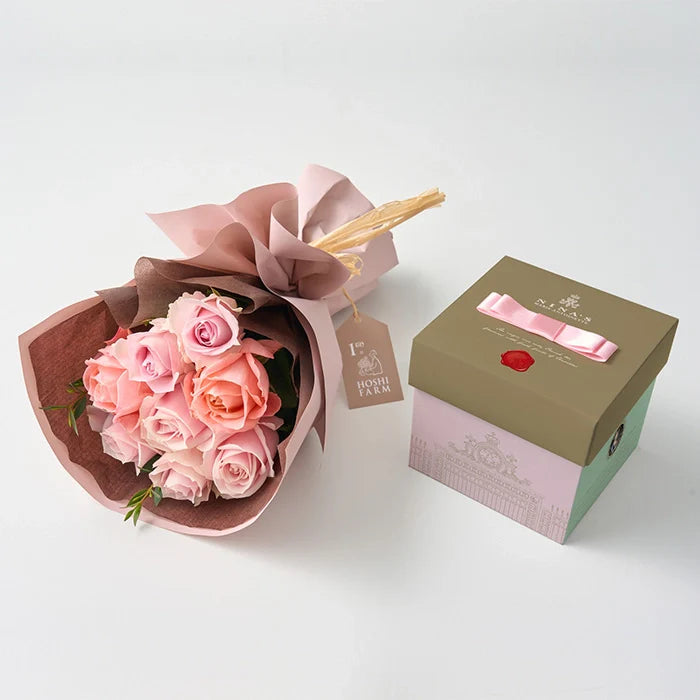 フリルブーケ8本スイート&ニナスシークレットガーデンティータイム6個