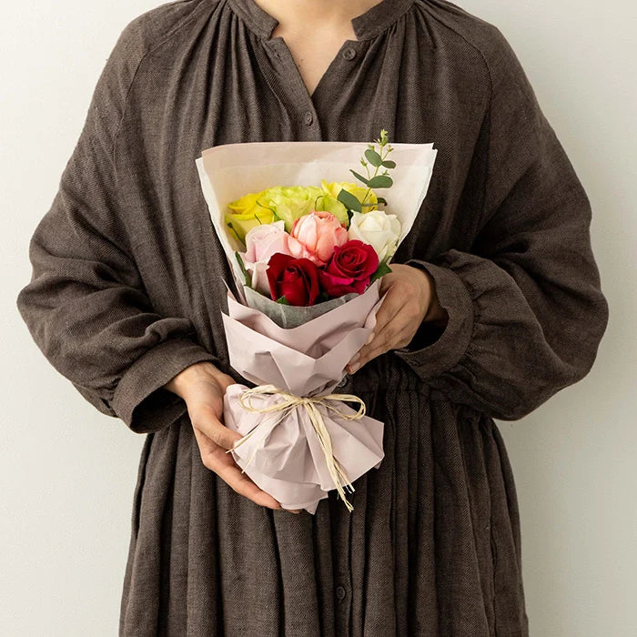 ホシファーム フリルブーケカラフル8本&フィナンシェ・ティー7個