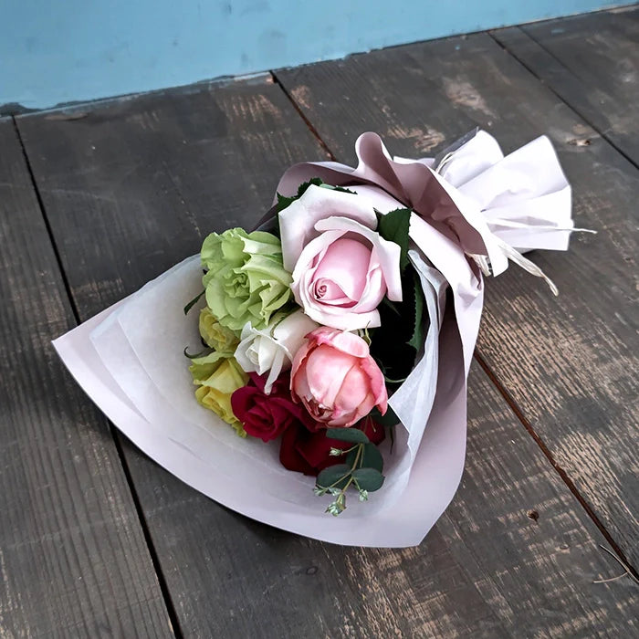 ホシファーム フリルブーケカラフル8本&フィナンシェ・ティー7個