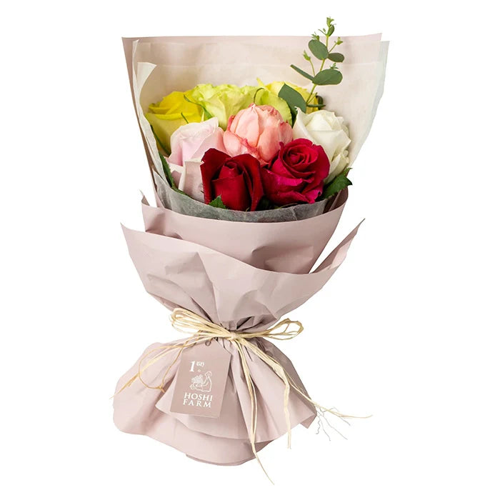 ホシファーム フリルブーケカラフル8本&フィナンシェ・ティー7個