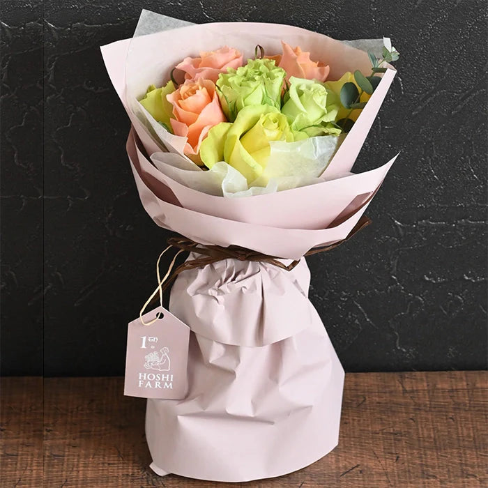 ホシファームフリルブーケパッション8本&フィナンシェ・ティー7個