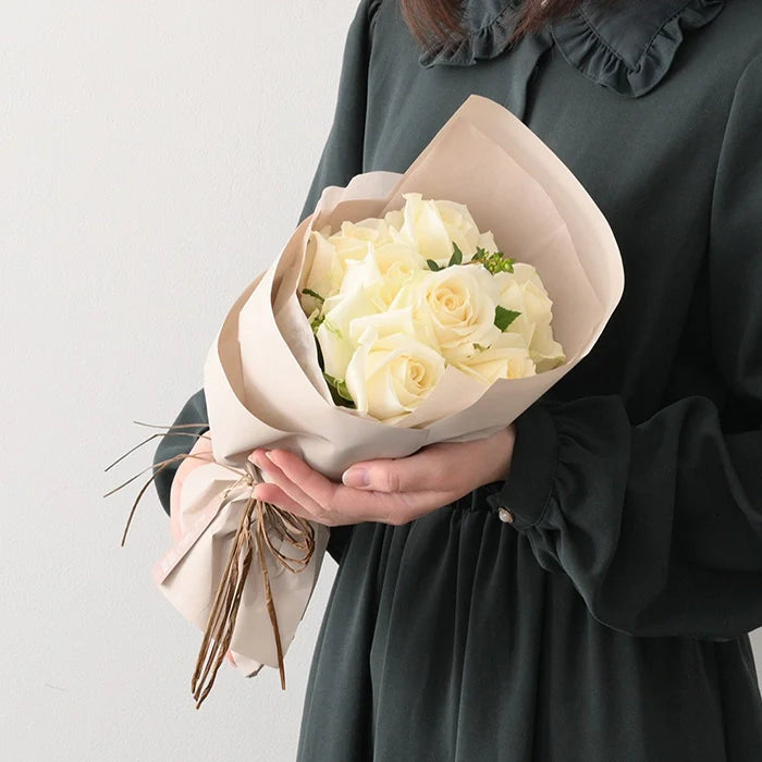 ホシファームフリルブーケピュア8本&フィナンシェ・ティー7個