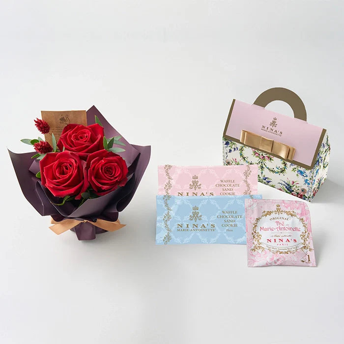 ミニアレンジメントルージュ&ニナスオリジナルシークレットガーデンティータイム3個