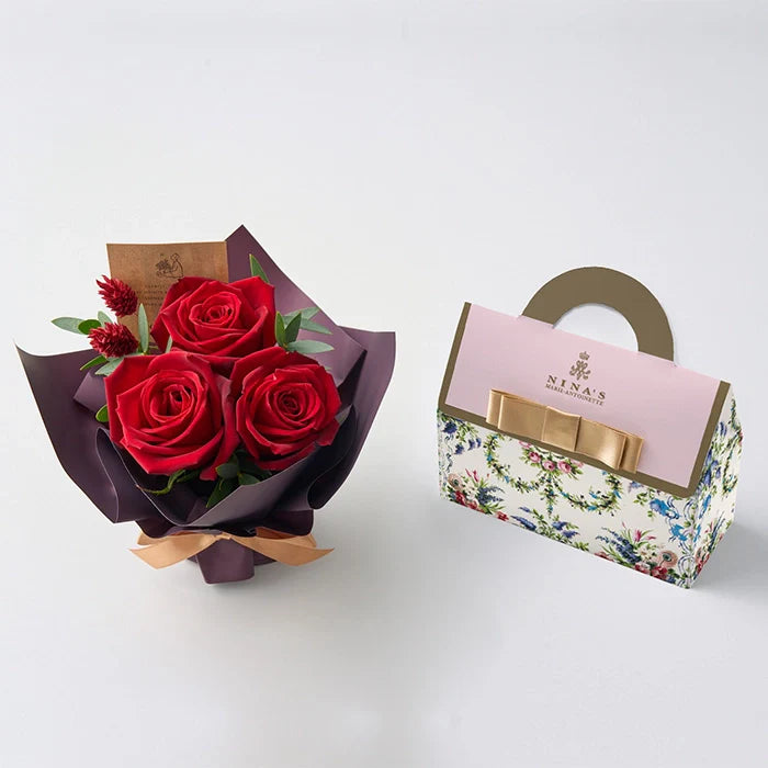 ミニアレンジメントルージュ&ニナスオリジナルシークレットガーデンティータイム3個