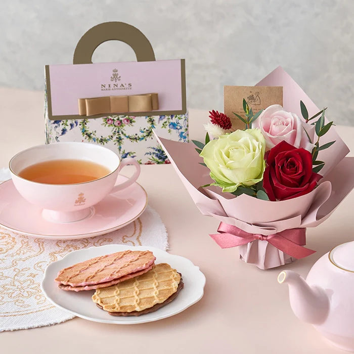 ミニアレンジメントカラフル&ニナスオリジナルシークレットガーデンティータイム3個