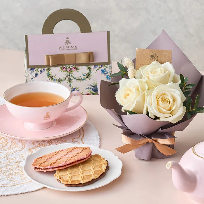 ミニアレンジメントピュア&ニナスオリジナルシークレットガーデンティータイム3個