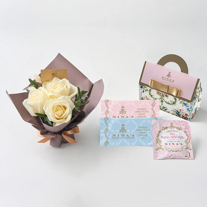 ミニアレンジメントピュア&ニナスオリジナルシークレットガーデンティータイム3個