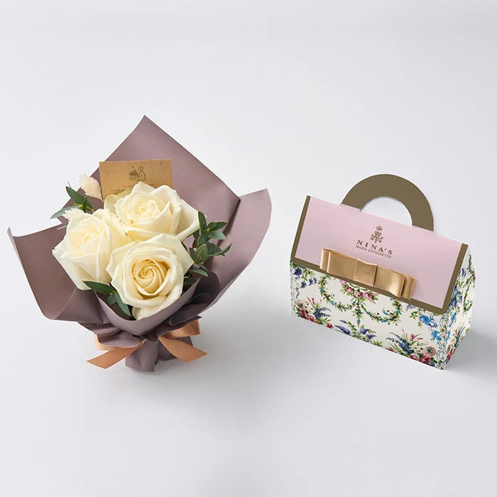 ミニアレンジメントピュア&ニナスオリジナルシークレットガーデンティータイム3個