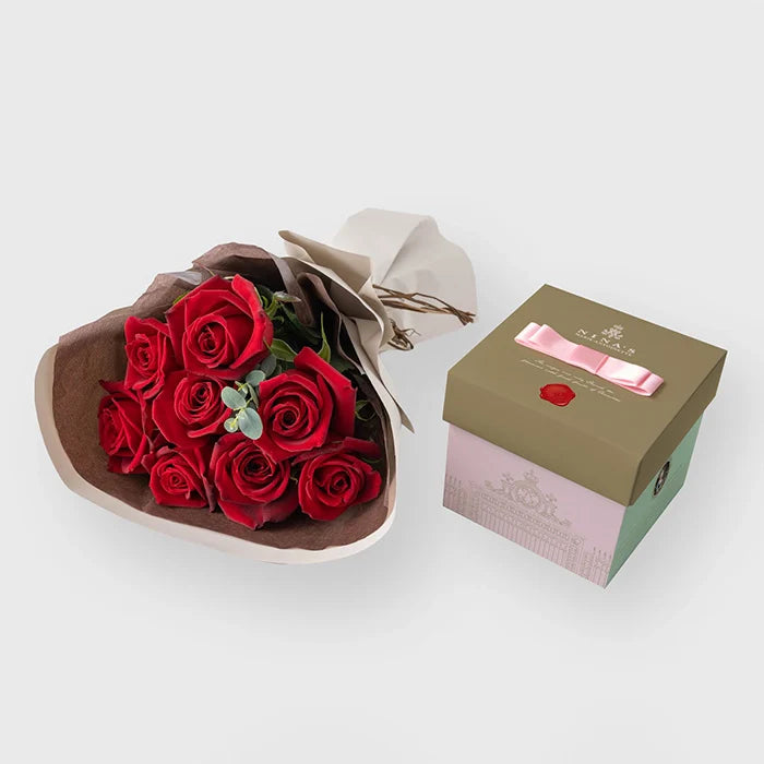 フリルブーケ8本ルージュ&ニナスシークレットガーデンティータイム6個