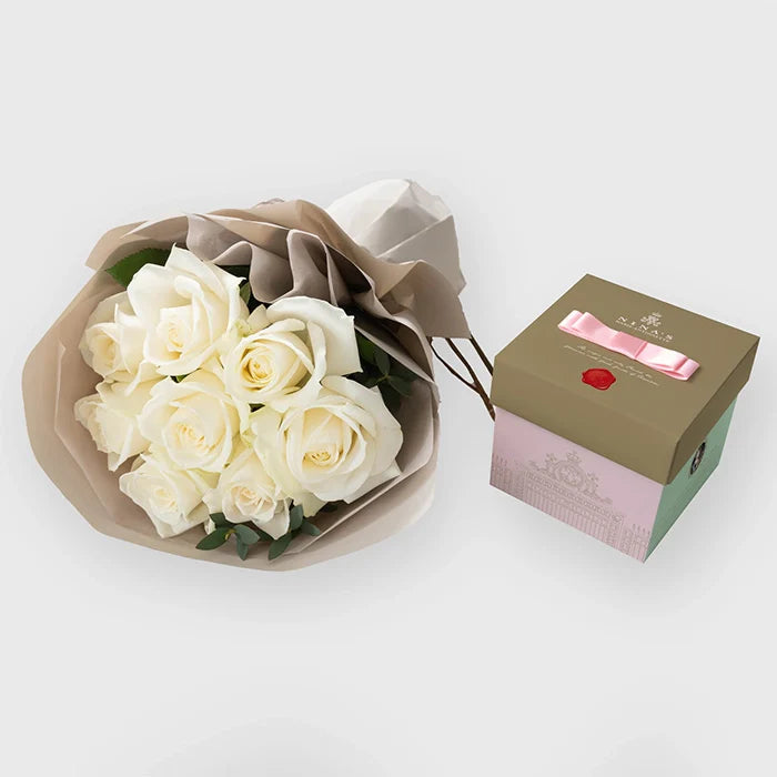 フリルブーケ8本ピュア&ニナスシークレットガーデンティータイム6個