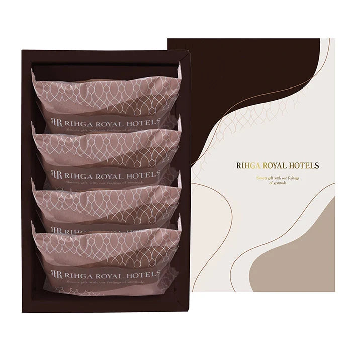 フリル8本ニュアンスレッド&リーガロイヤルアーモンドショコラ4個