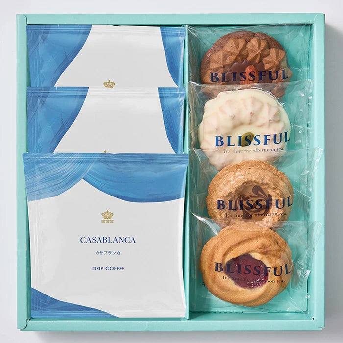 フリル12本ピュア&4種の焼き菓子とRCDC ドリップコーヒーセット7個